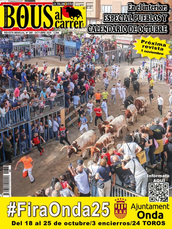 Revista Bous al Carrer – Octubre 2025 (Nº 369) – Llega la feria de Onda