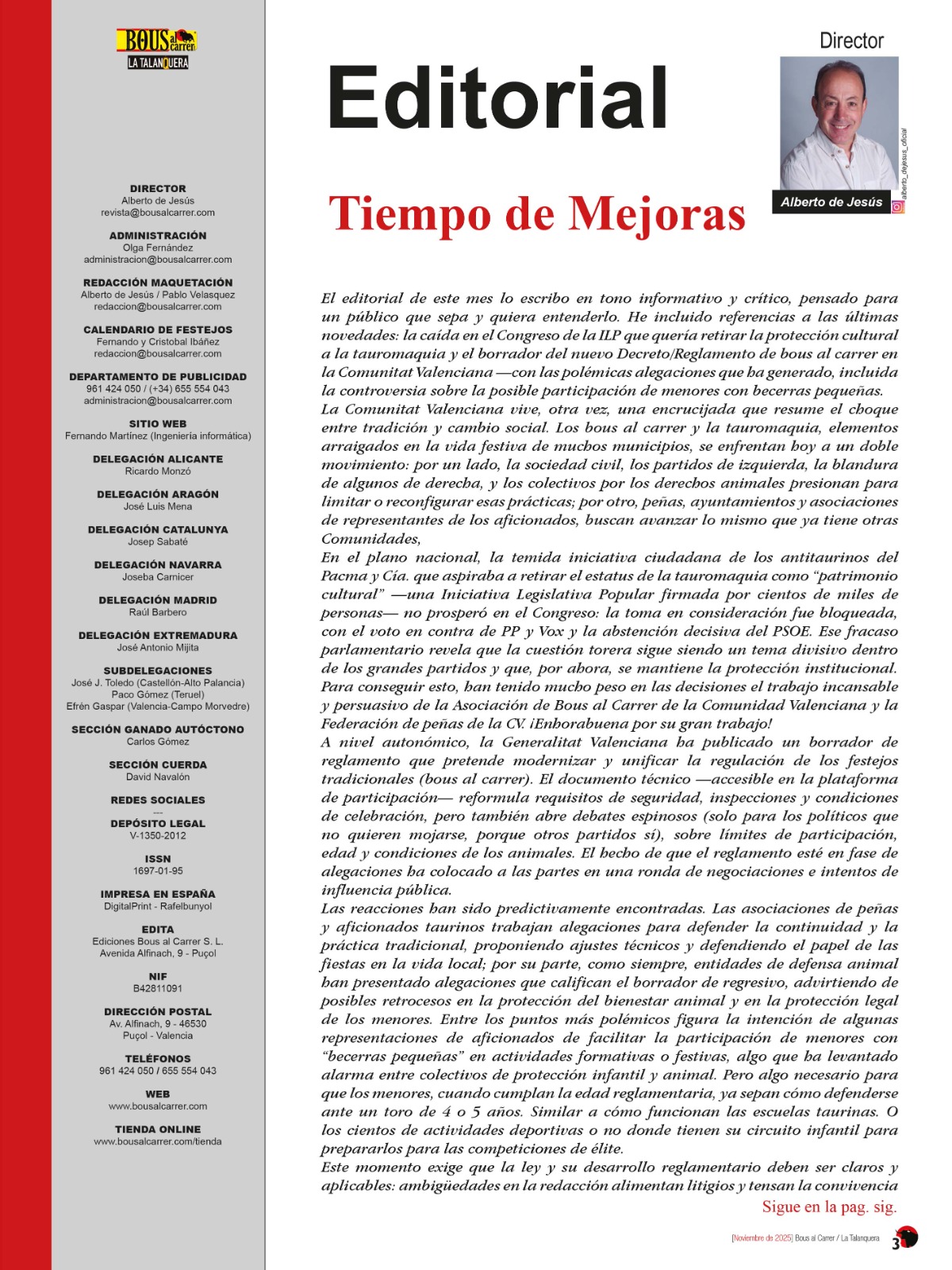 Revista Bous al Carrer – Noviembre 2025 (Nº 370) – ¡Bous al carrer sí!, ¡La fiesta del pueblo! - Imagen 2