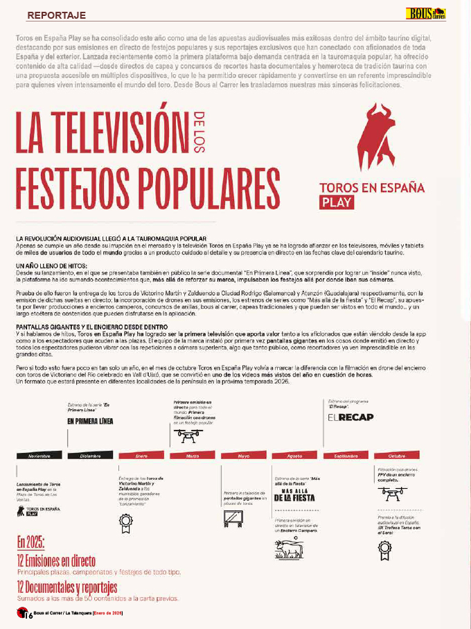 Revista Bous al Carrer Nº 372 – enero 2026. ENCIERROS BLANCOS. San Sebastián de los Reyes. - Imagen 5