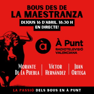 À Punt retransmite dos corridas de toros de la Feria de Abril de Sevilla