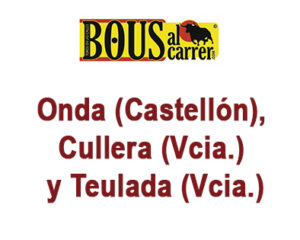 Citas para esta semana, bous al carrer.