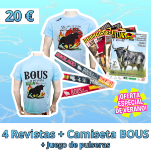 Suscripción de VERANO - 4 Revistas + Camiseta BOUS 2026 + Pack de Pulseras
