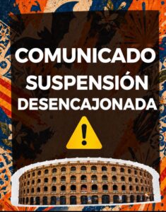 Sorpresa por la suspensión de la desencajonada en Valencia tras la alerta meteorológica
