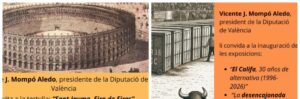 Exposición y tertulia en Plaza de Toros Valencia, 14 y 16 de Julio.
