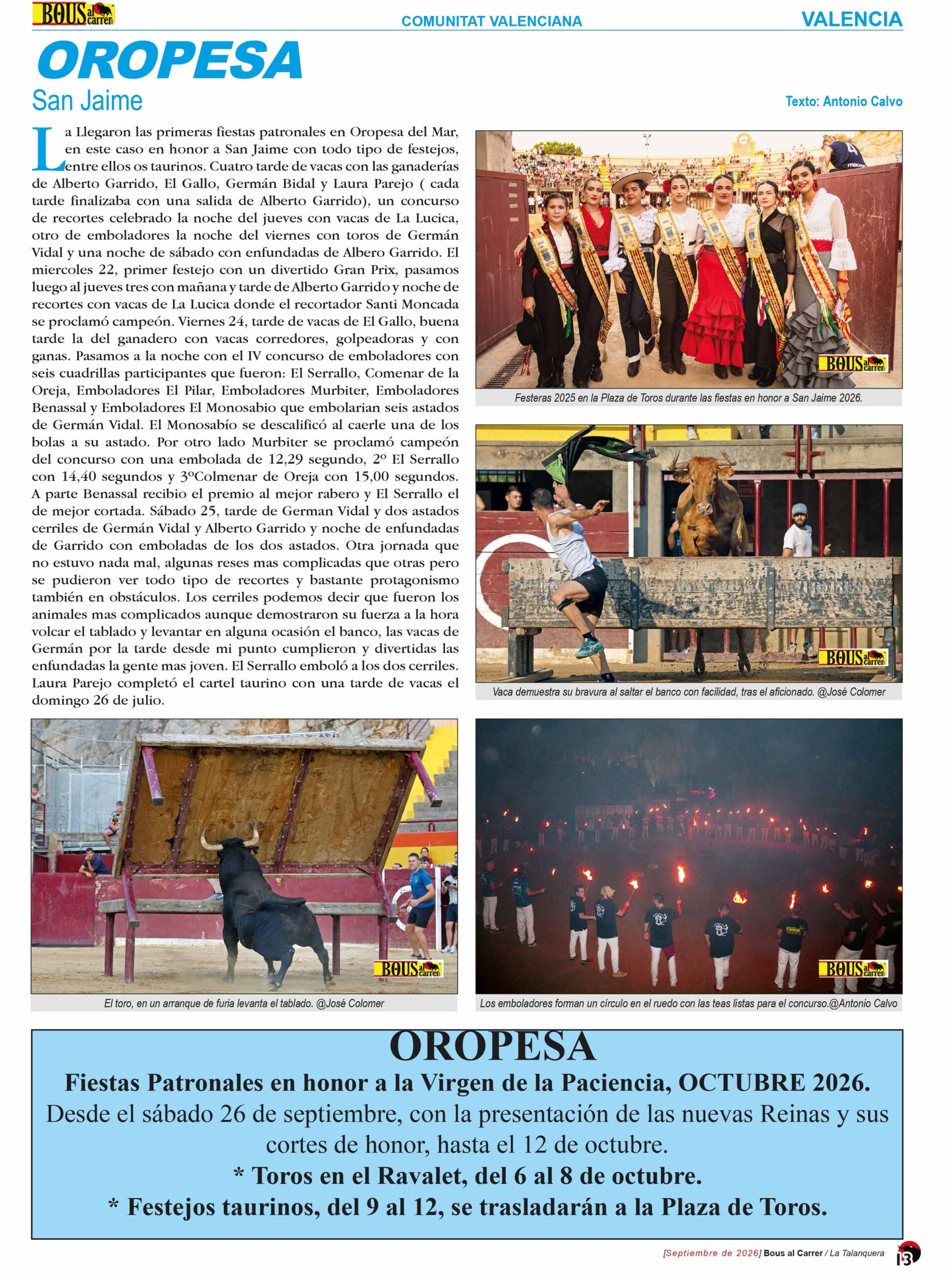 Revista Bous al Carrer Nº 380 – Septiembre 2026 - Imagen 3