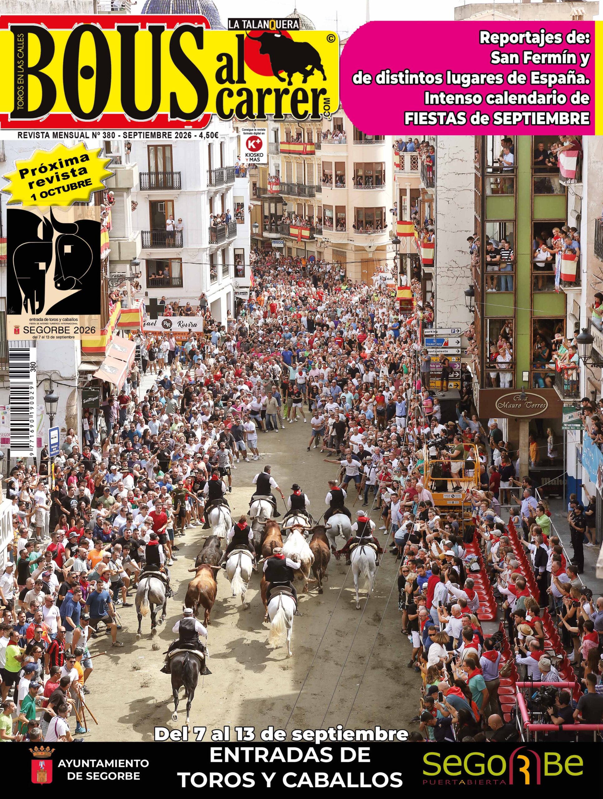 Revista Bous al carrer del mes de Septiembre de 2026, número nº 380
